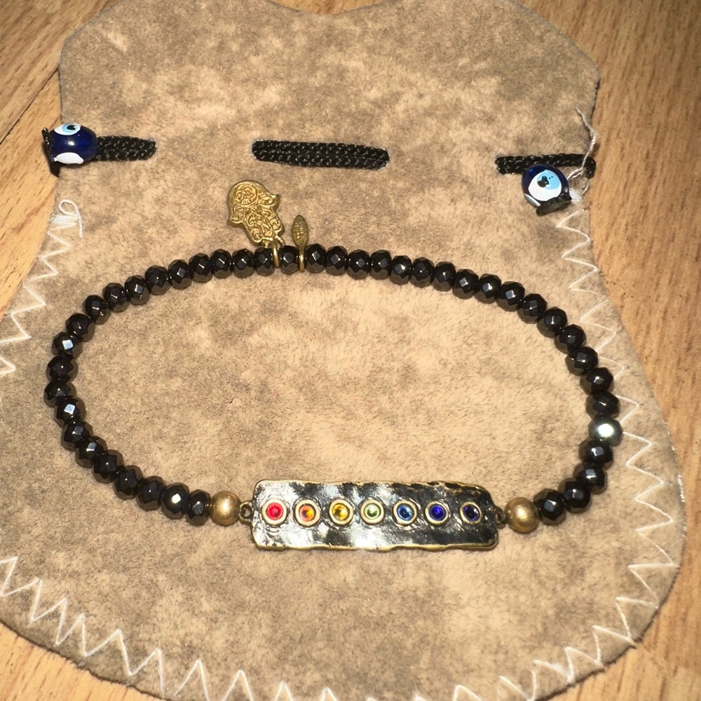 Karma and luck chakra Beaded Bracelet